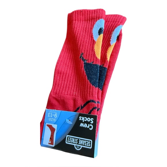 Sesame Street Elmo Casual Crew Socks size 9-13 - Picture 4 of 5